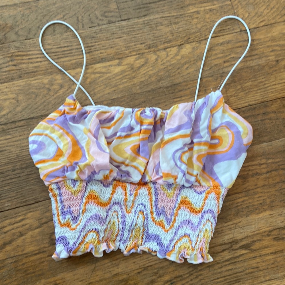 pacsun swirly tank top